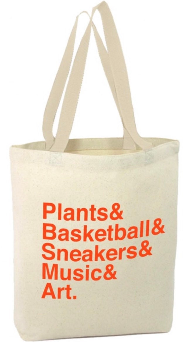 Essential Elements Tote - Orange on Canvas