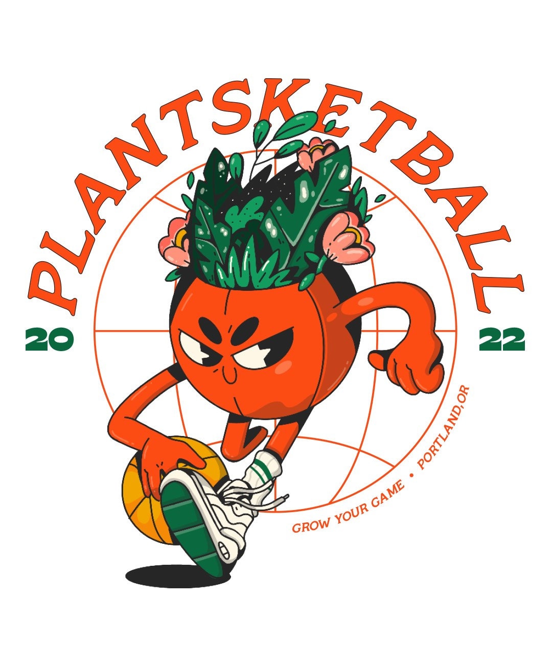 Plantsketball Hustle Hoodie Cream