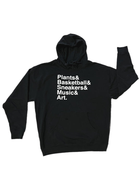 Essentials Hoodie by Plantsketball - Black